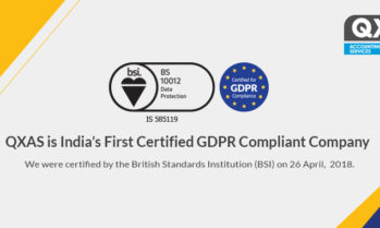 QXAS becomes India’s 1st GDPR compliant accounts outsourcing company