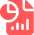 Abstract red/orange shape with a gray left edge and a small light blue dot near the top.