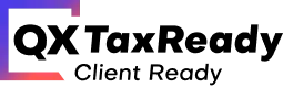 Partial abstract logo: purple-to-blue gradient corner with a red stripe on a black background.