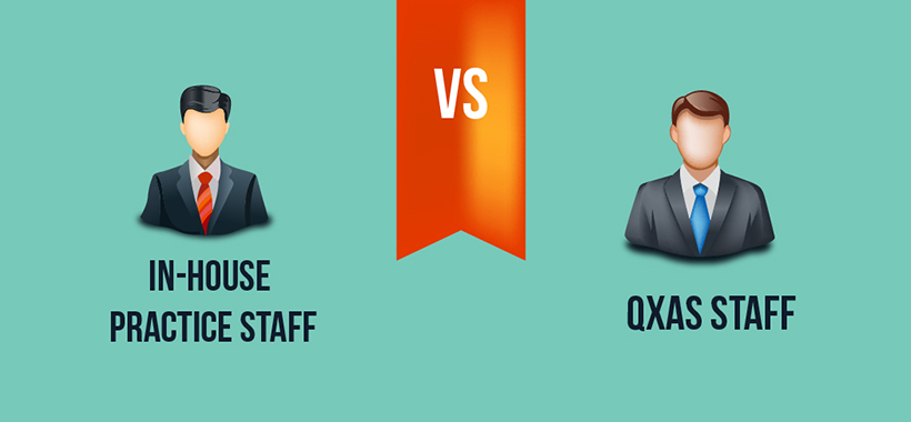 [Infographic] In-house practice staff vs. QXAS outsourcing staff