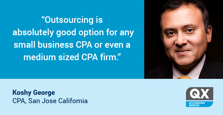 Outsourcing is absolutely good option for any small business CPA: Koshy George, CPA.