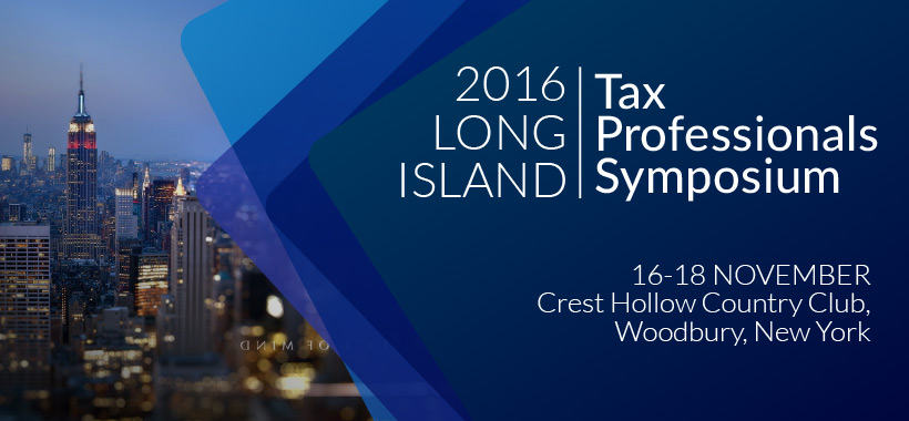 Meet the QXAS Inc. team at the 2016 Long Island Tax Professionals Symposium from 16 to 18 November