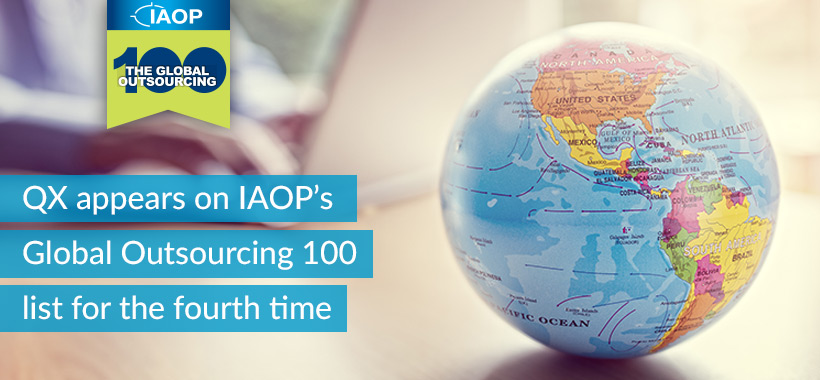 QX Ltd makes it to the Global Outsourcing 100® list for the fourth time